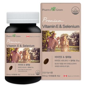 팜그린 비타민E 셀레늄 영양제 90정 건강기능식품